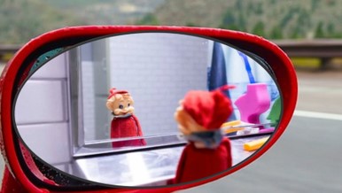 Objects in mirror are closer than they appear!